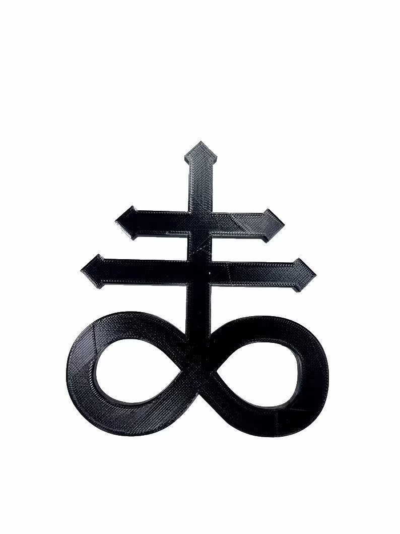 Black Leviathan Cross Decoration