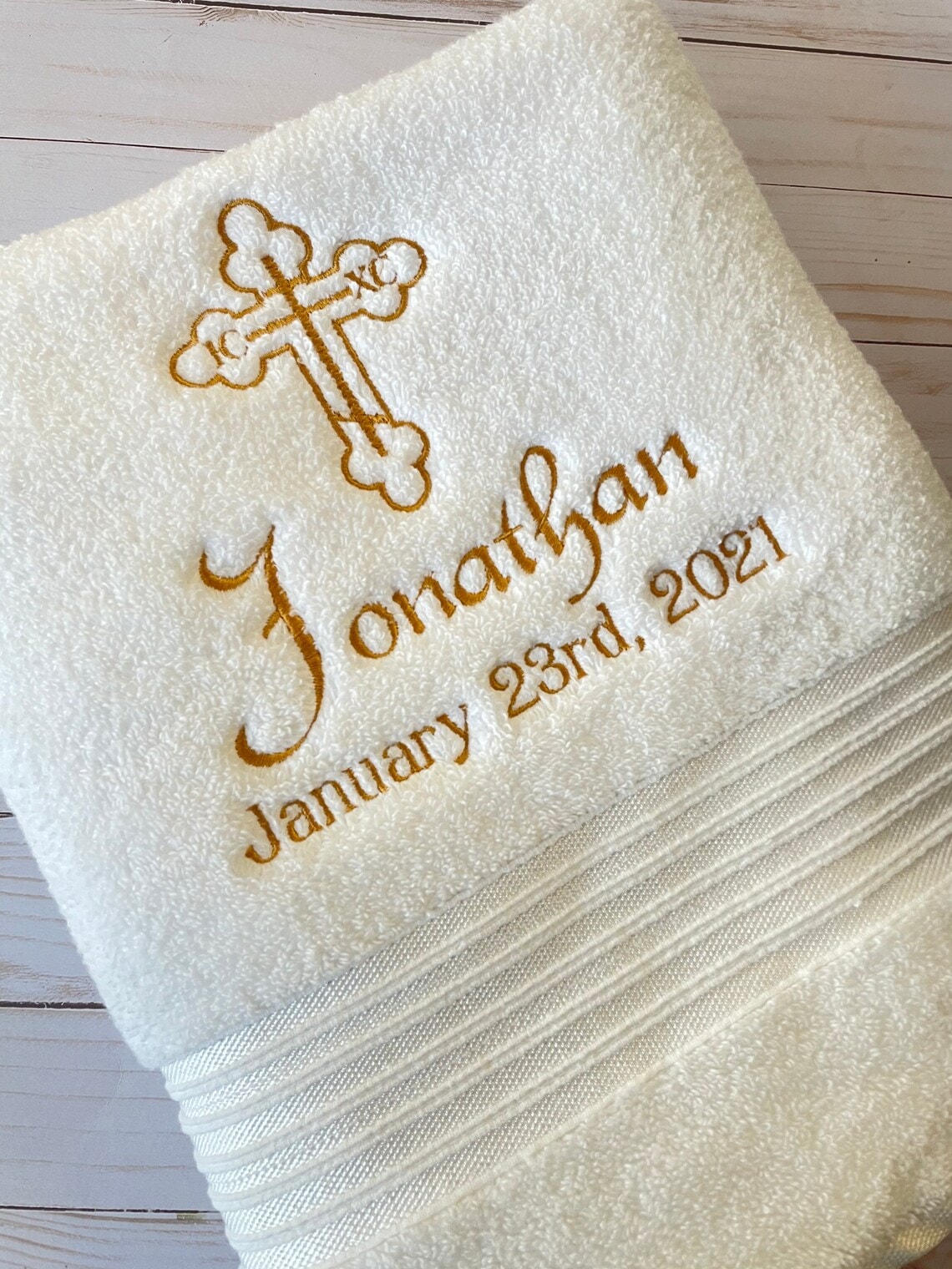 baptismal christening towel for ritual purification
