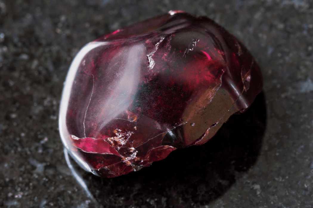 a red stone