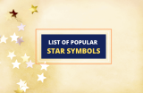 Star Symbols – What Do They Mean?